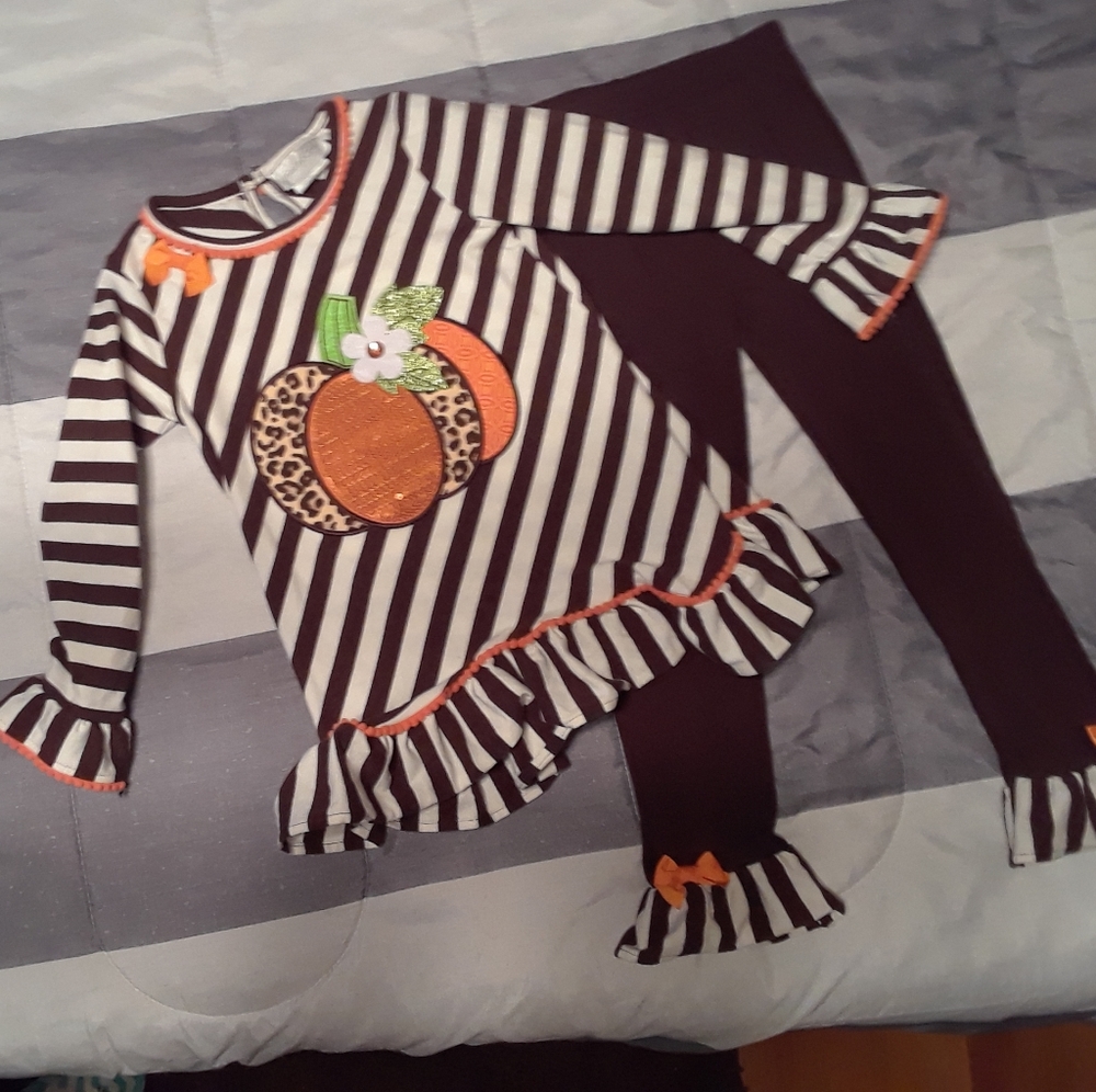 Cute Girls Thanksgiving 2 pc Outfit